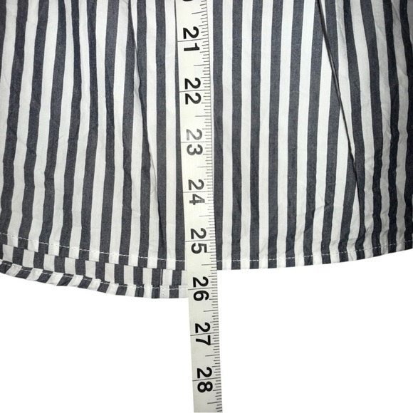 BANANA REPUBLIC Women's Medium Button-Up Shirt Grey / White - Picture 6 of 13